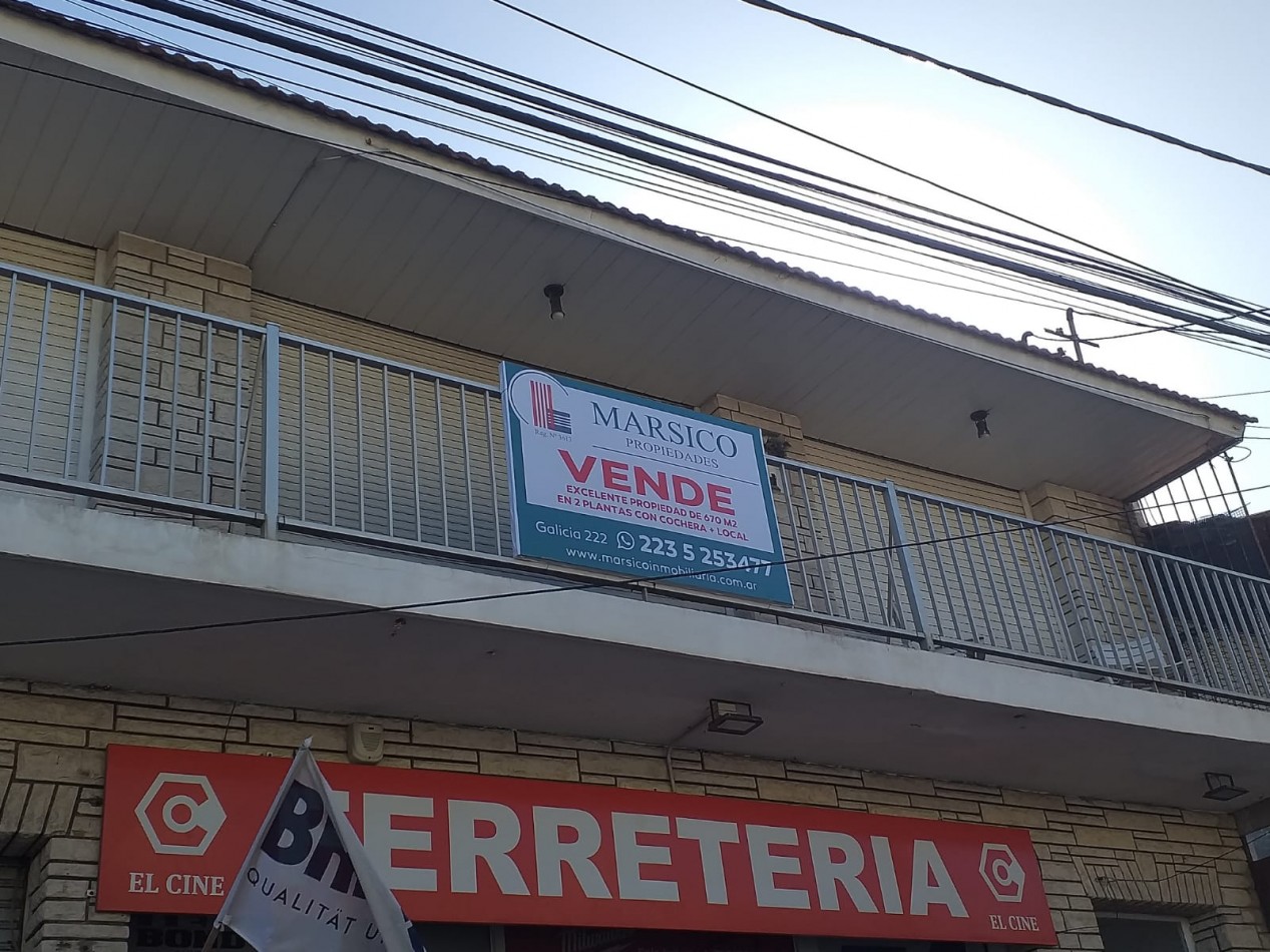 CHALET DE 3AMB , DEPARTAMENTO DE 2 AMB, LOCAL Y COCHERAS